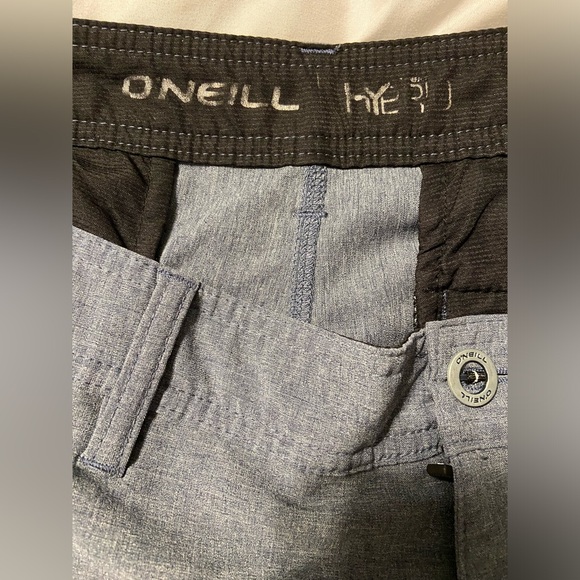 O'neill Reserve Slub Hybrid Shorts Men's 36 Gray Heather Hyperfreak Stretch - Picture 3 of 8